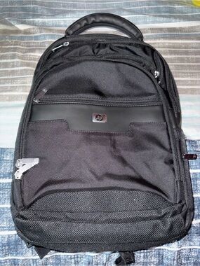 HP Black  Laptop Backpack with Front Organizer